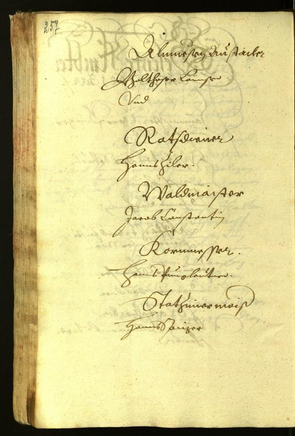 Stadtarchiv Bozen - BOhisto Ratsprotokoll 1621 