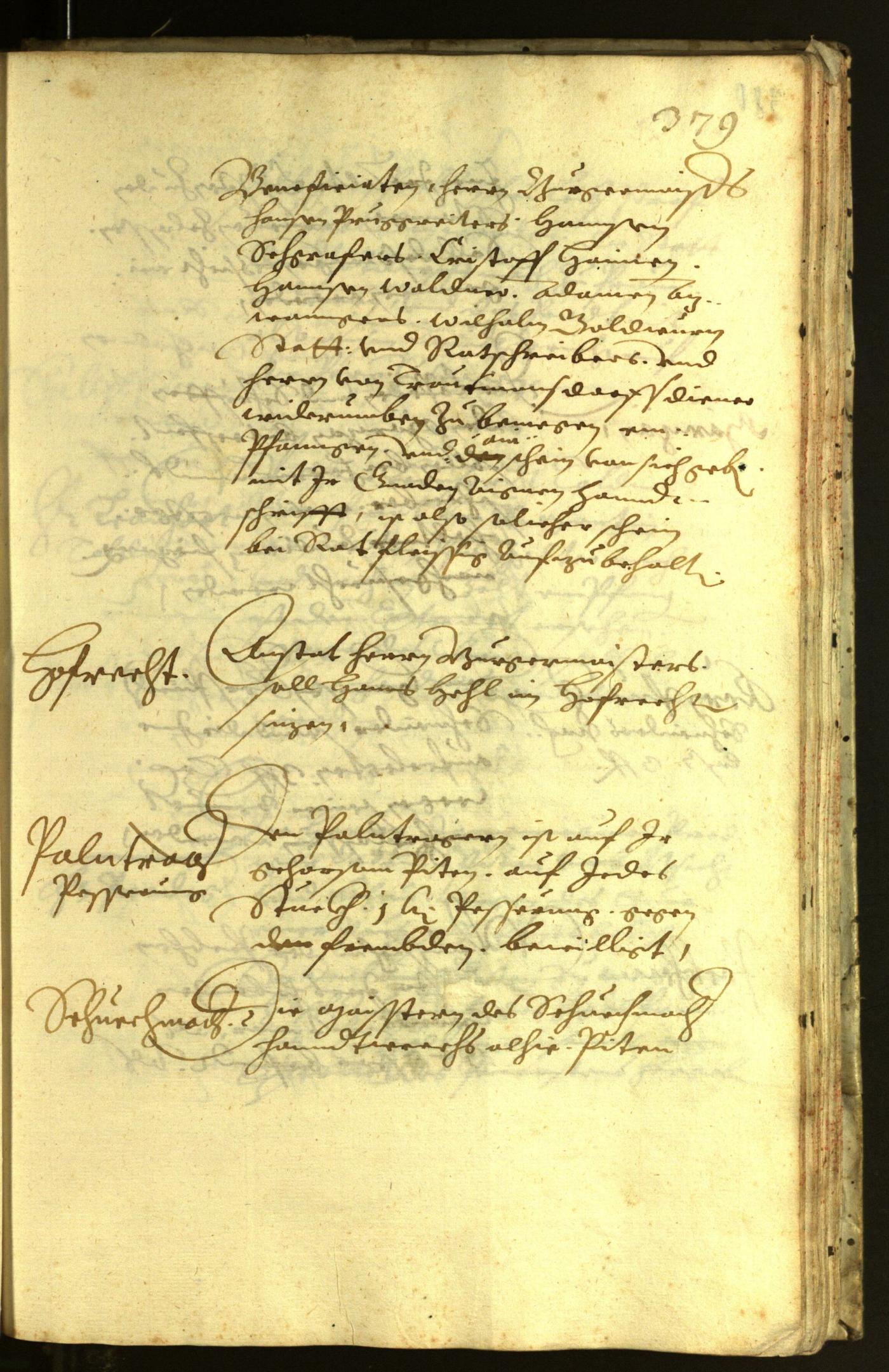 Stadtarchiv Bozen - BOhisto Ratsprotokoll 1621 