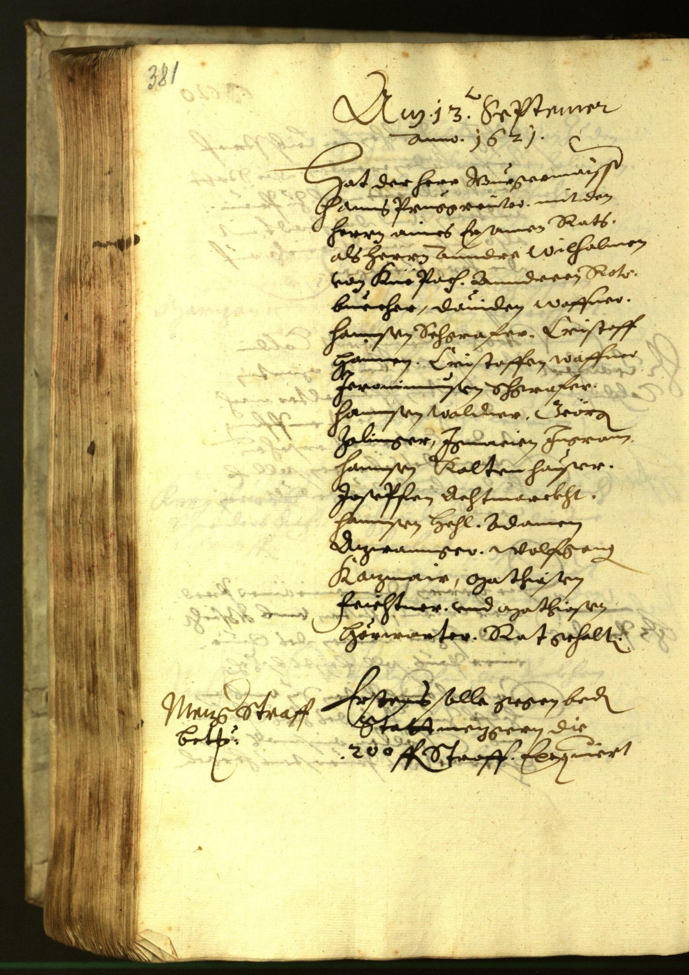 Civic Archives of Bozen-Bolzano - BOhisto Minutes of the council 1621 