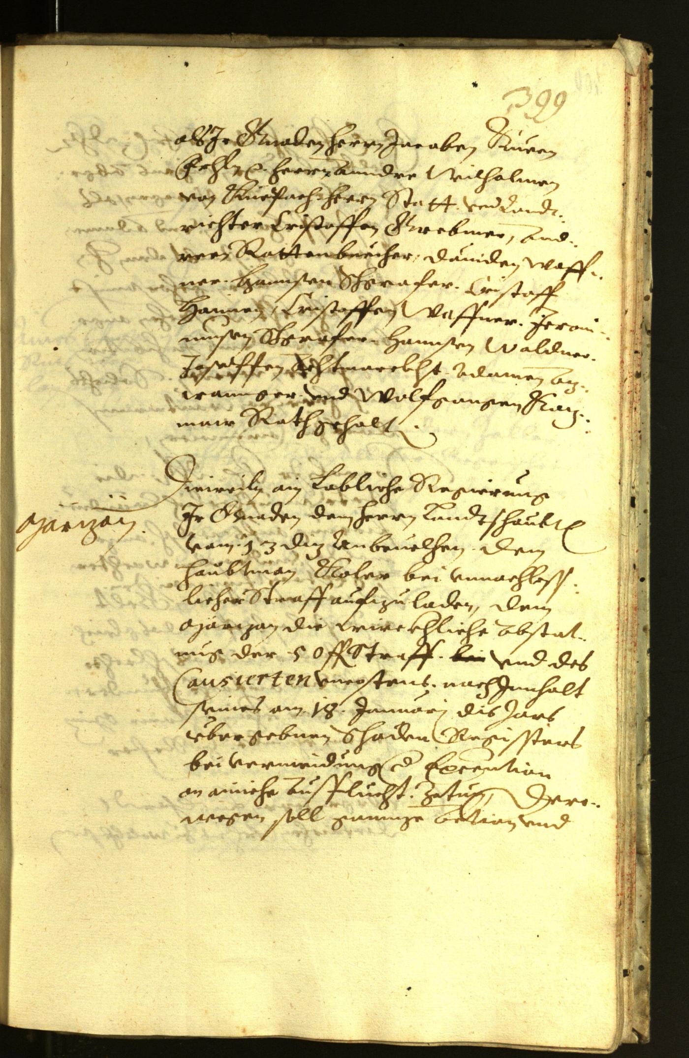 Stadtarchiv Bozen - BOhisto Ratsprotokoll 1621 