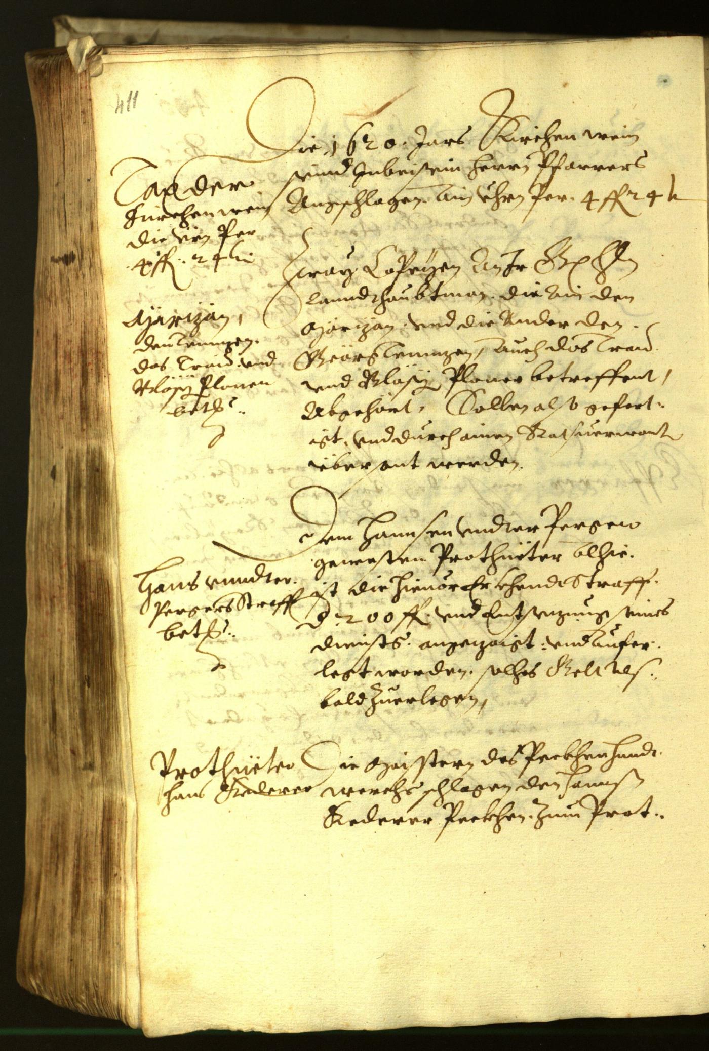 Stadtarchiv Bozen - BOhisto Ratsprotokoll 1621 