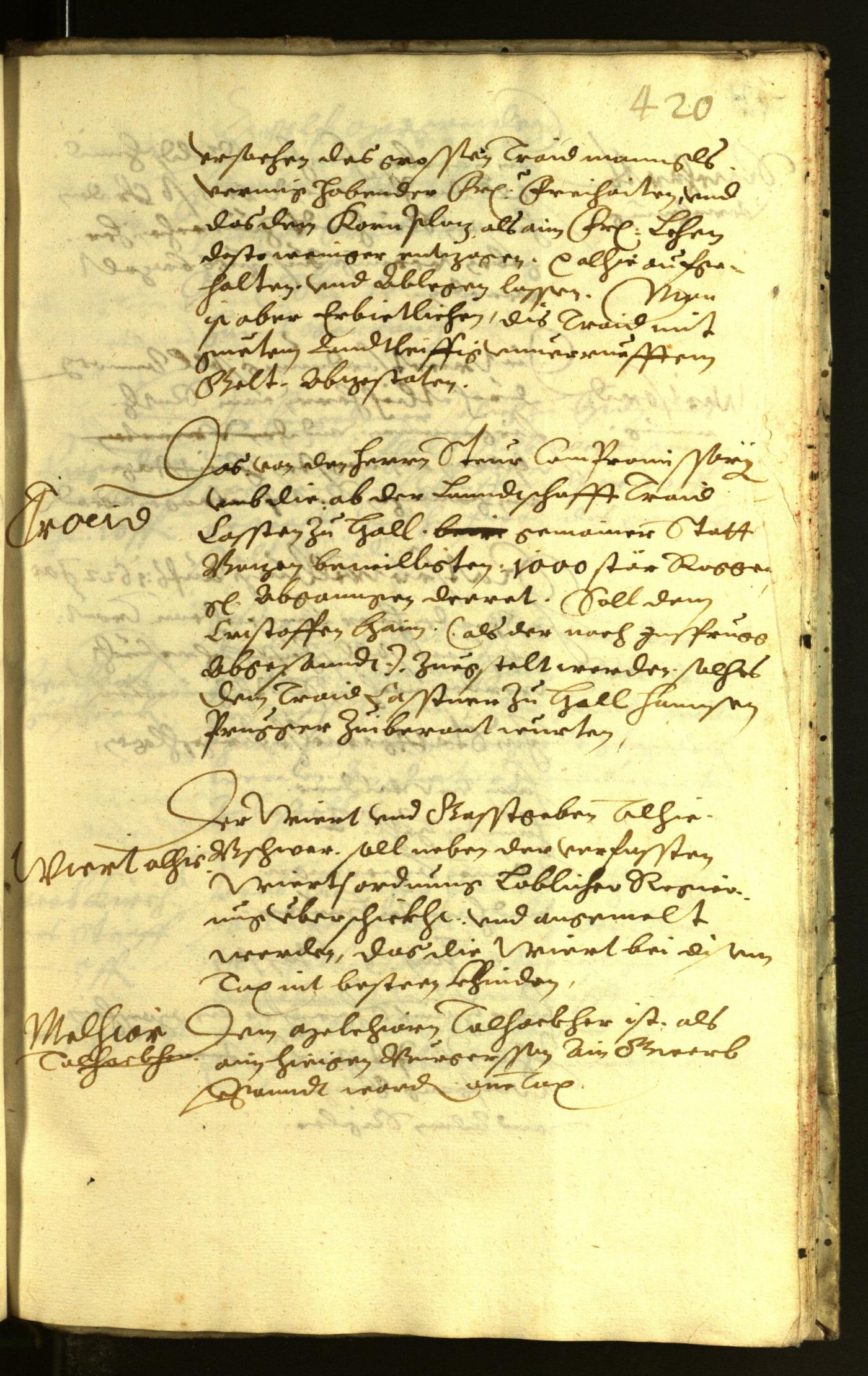 Stadtarchiv Bozen - BOhisto Ratsprotokoll 1621 