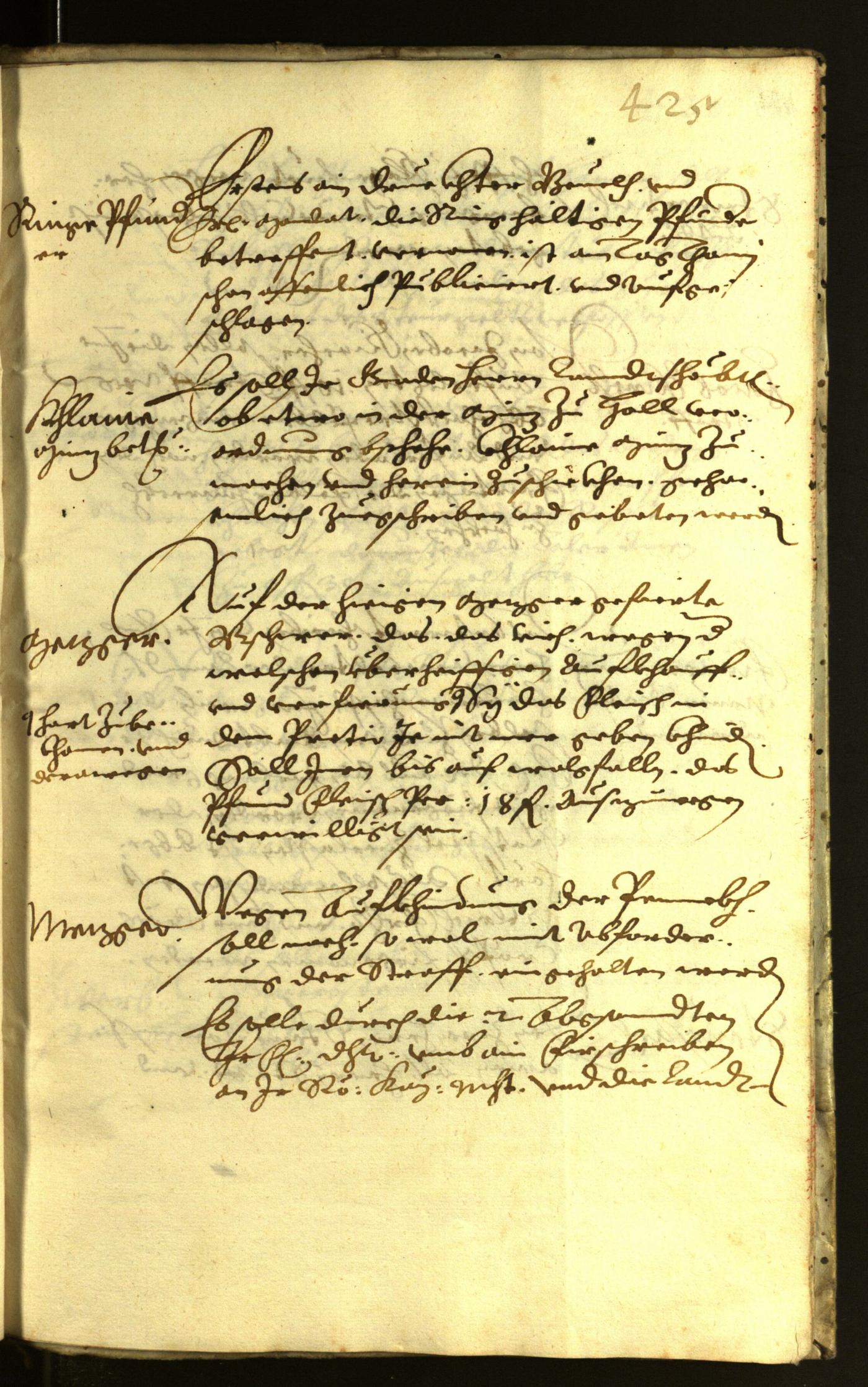 Stadtarchiv Bozen - BOhisto Ratsprotokoll 1621 