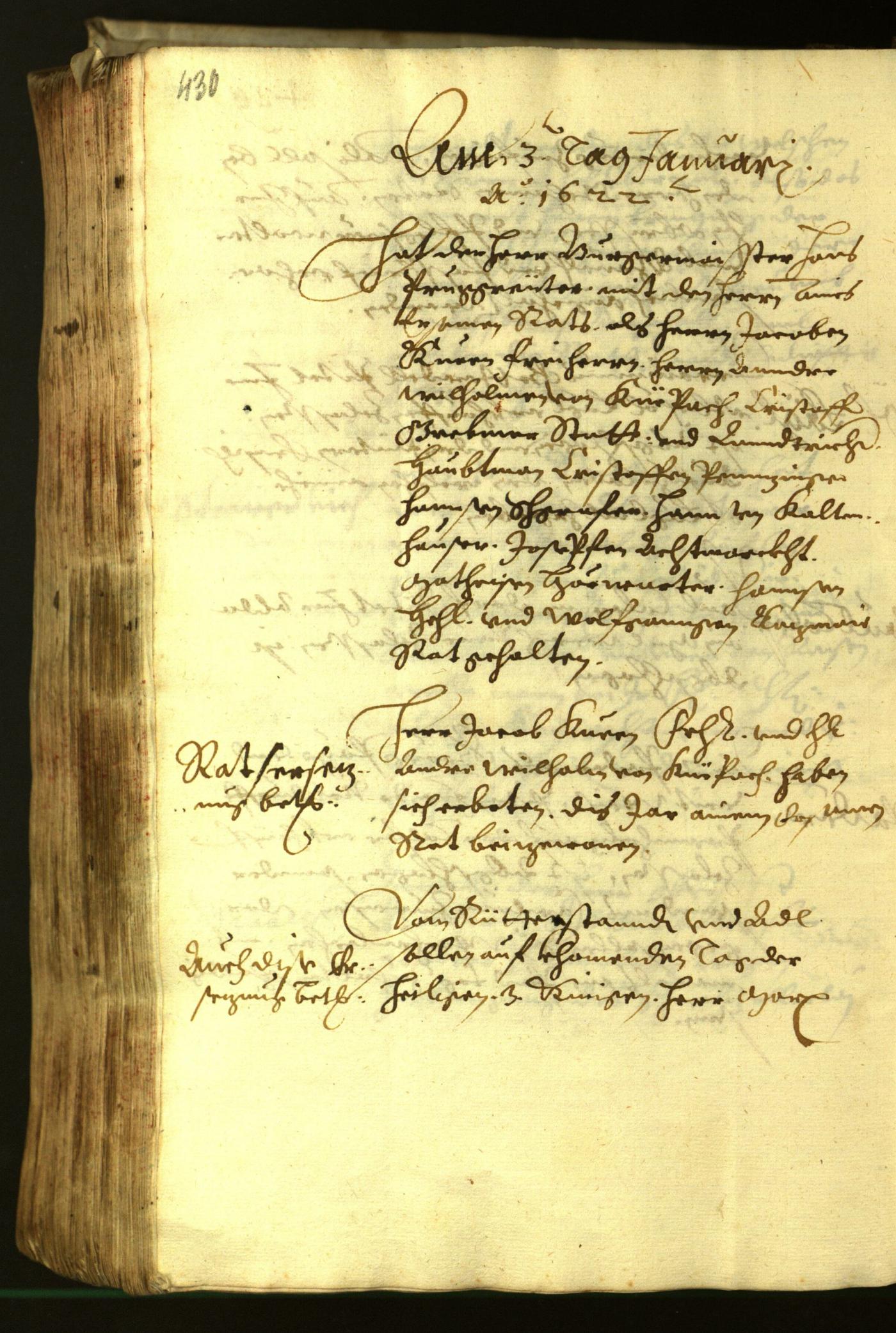 Stadtarchiv Bozen - BOhisto Ratsprotokoll 1621 