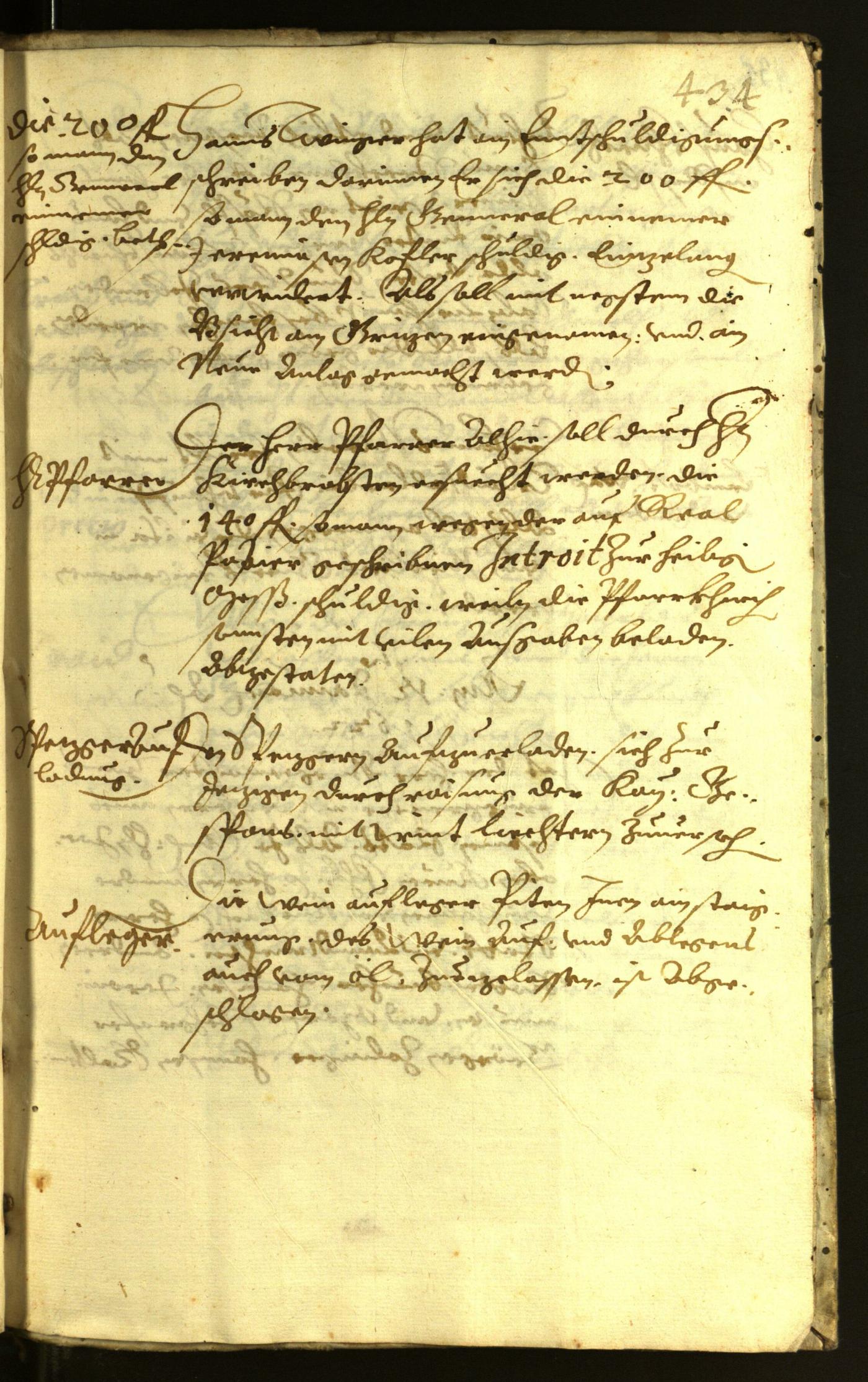 Stadtarchiv Bozen - BOhisto Ratsprotokoll 1621 