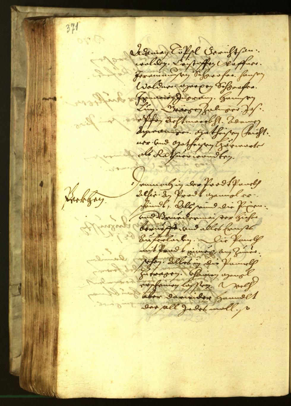 Stadtarchiv Bozen - BOhisto Ratsprotokoll 1621 