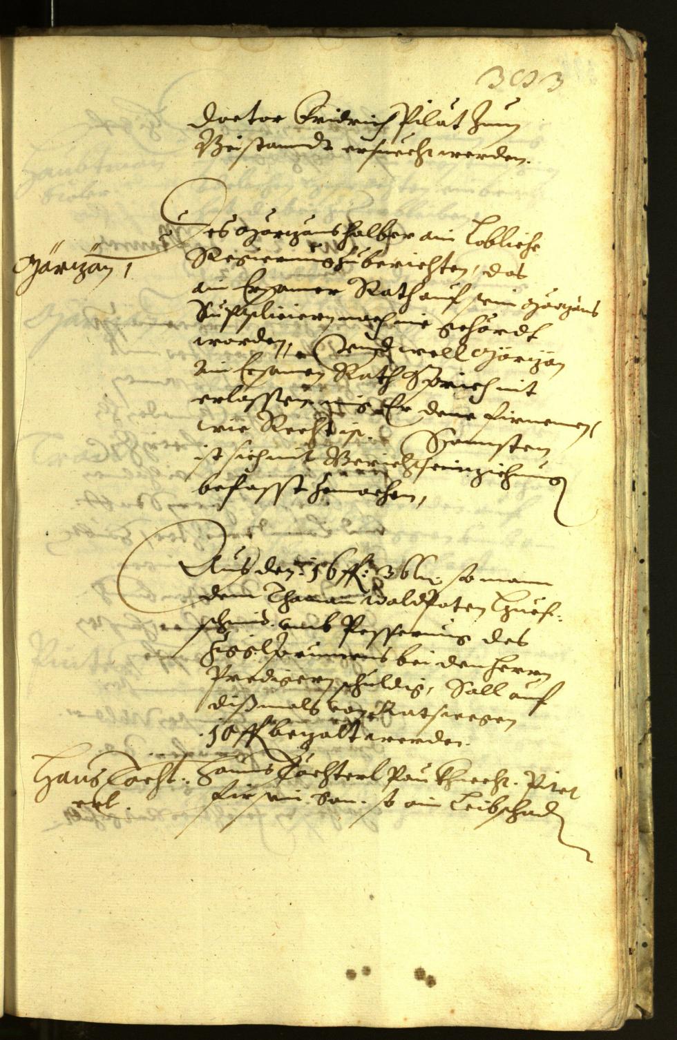 Stadtarchiv Bozen - BOhisto Ratsprotokoll 1621 