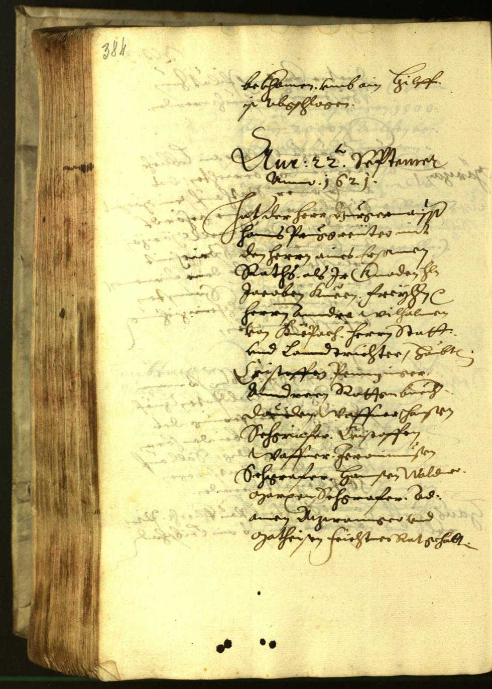 Stadtarchiv Bozen - BOhisto Ratsprotokoll 1621 