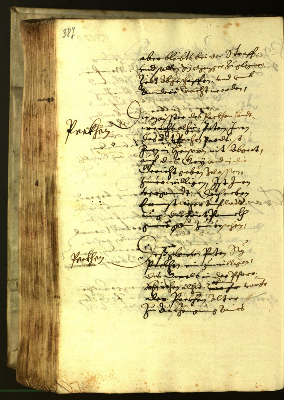 Stadtarchiv Bozen - BOhisto Ratsprotokoll 1621 