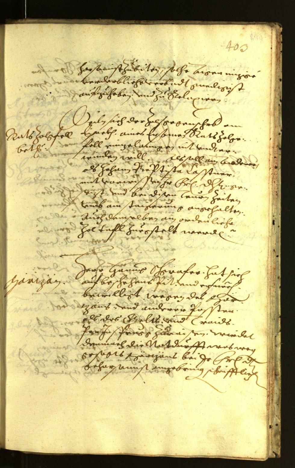 Stadtarchiv Bozen - BOhisto Ratsprotokoll 1621 