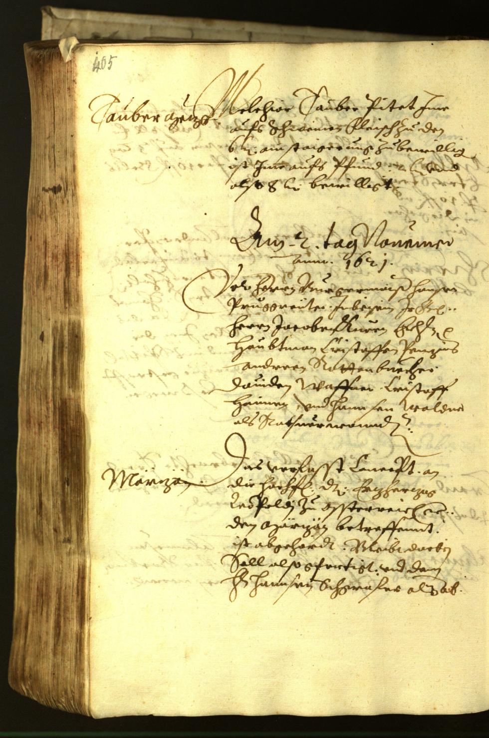 Stadtarchiv Bozen - BOhisto Ratsprotokoll 1621 