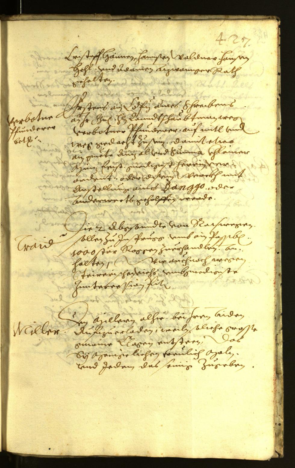 Stadtarchiv Bozen - BOhisto Ratsprotokoll 1621 