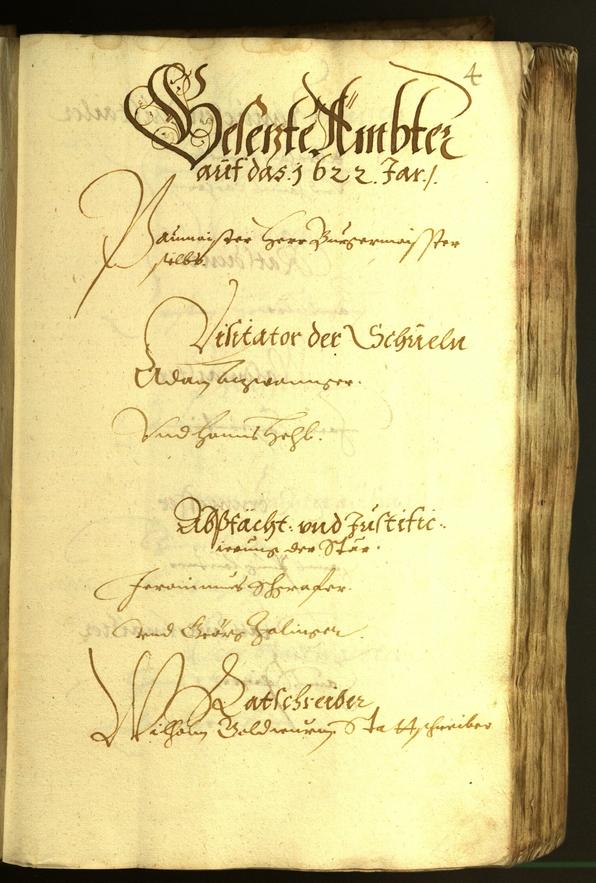 Stadtarchiv Bozen - BOhisto Ratsprotokoll 1622 