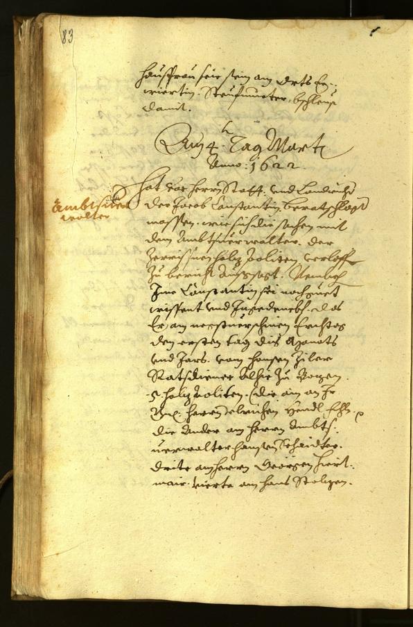 Civic Archives of Bozen-Bolzano - BOhisto Minutes of the council 1622 