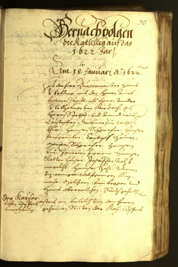 Civic Archives of Bozen-Bolzano - BOhisto Minutes of the council 1622 