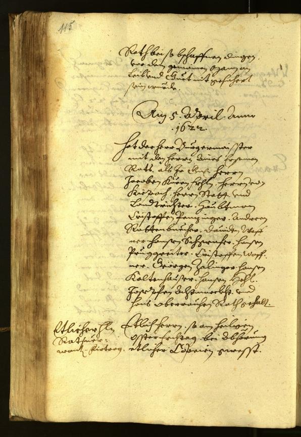 Civic Archives of Bozen-Bolzano - BOhisto Minutes of the council 1622 