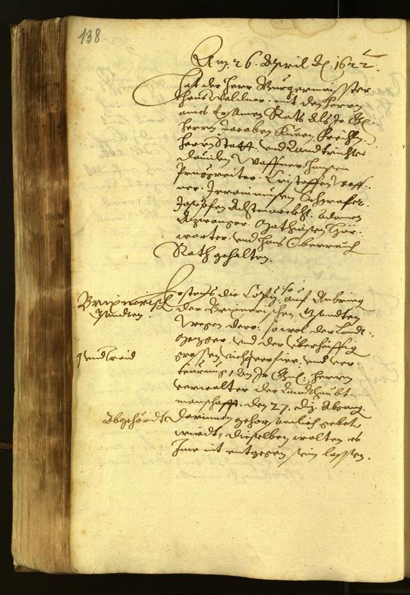 Civic Archives of Bozen-Bolzano - BOhisto Minutes of the council 1622 