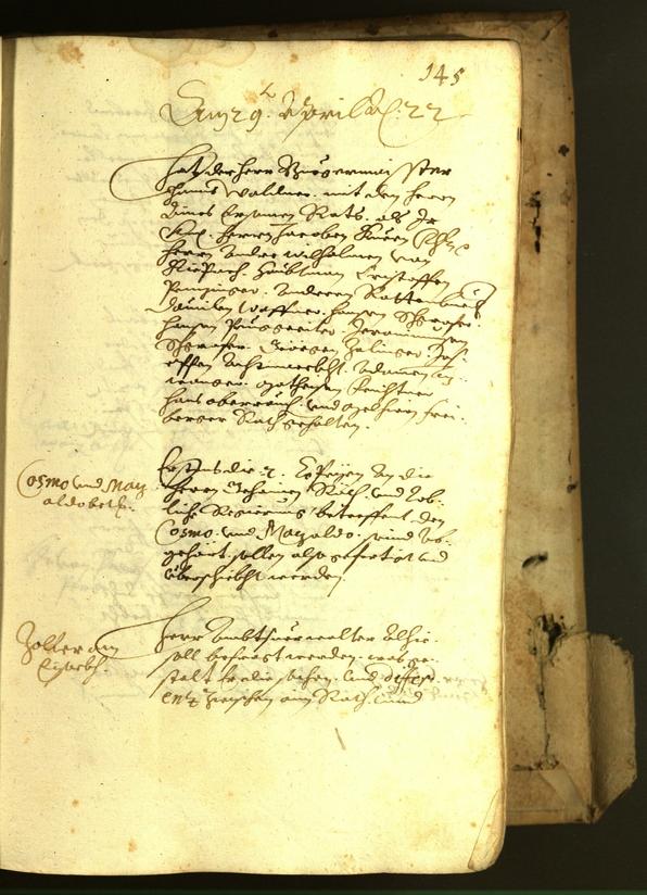 Stadtarchiv Bozen - BOhisto Ratsprotokoll 1622 