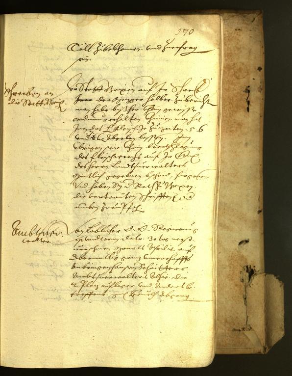 Stadtarchiv Bozen - BOhisto Ratsprotokoll 1622 