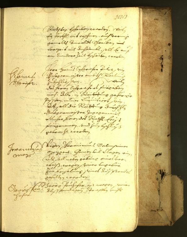 Stadtarchiv Bozen - BOhisto Ratsprotokoll 1622 