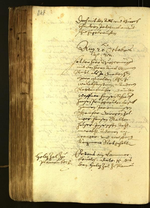 Civic Archives of Bozen-Bolzano - BOhisto Minutes of the council 1622 