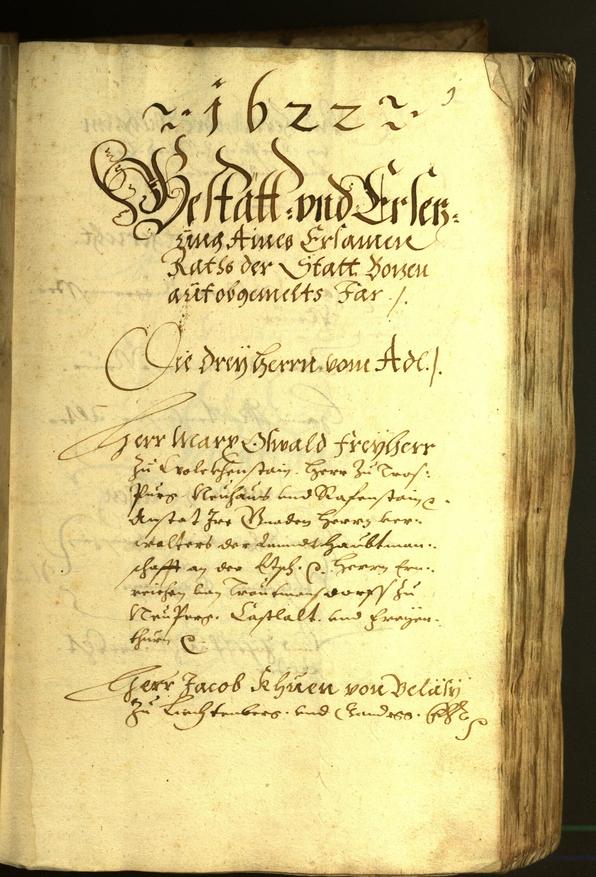 Stadtarchiv Bozen - BOhisto Ratsprotokoll 1622 