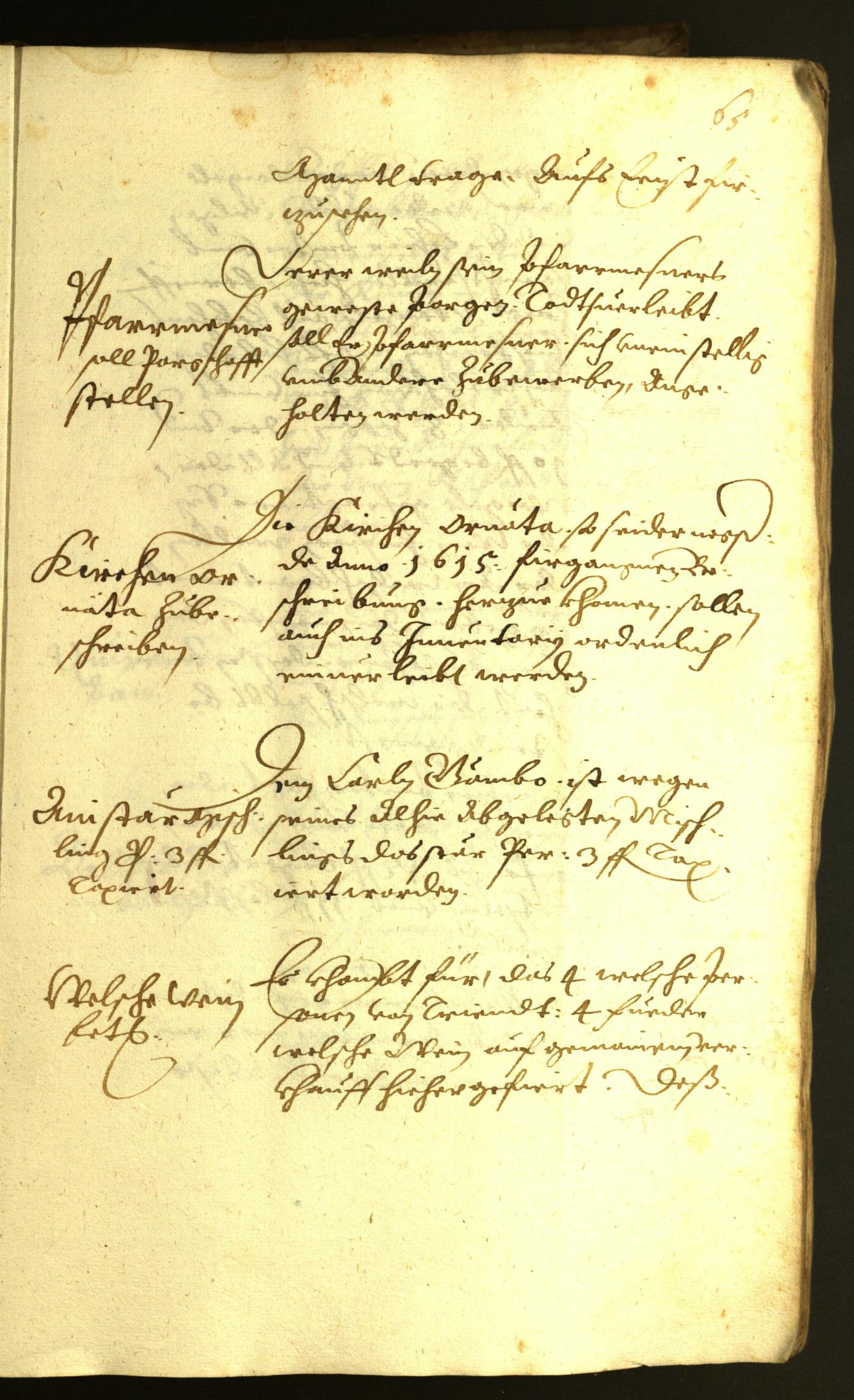 Stadtarchiv Bozen - BOhisto Ratsprotokoll 1622 