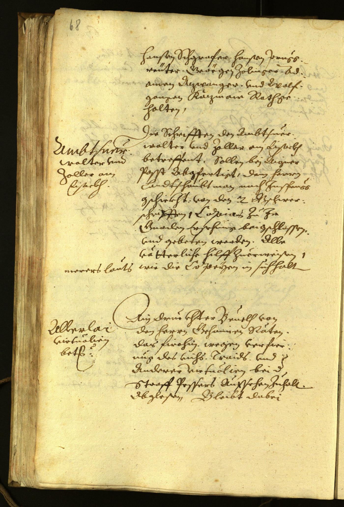 Stadtarchiv Bozen - BOhisto Ratsprotokoll 1622 