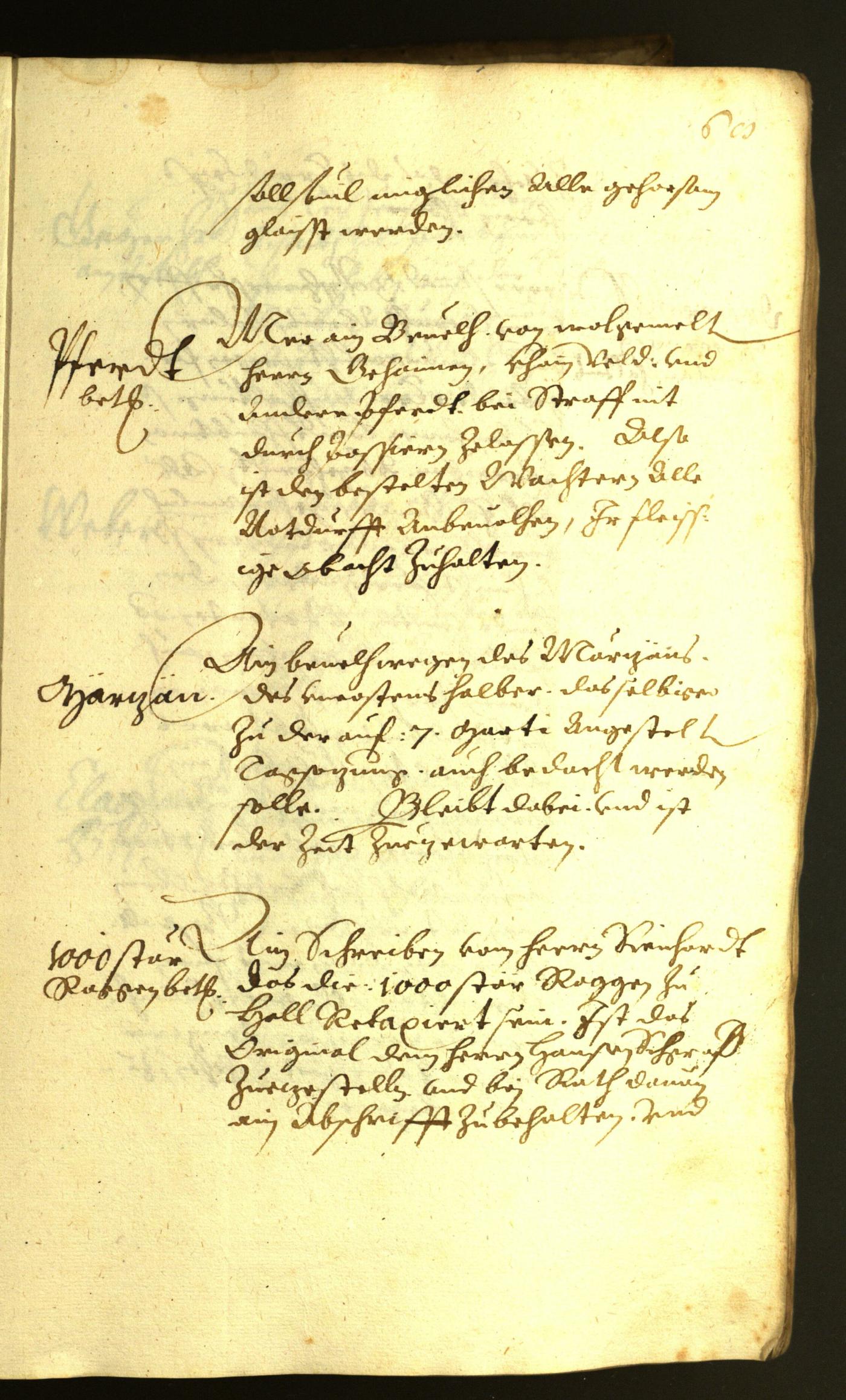 Stadtarchiv Bozen - BOhisto Ratsprotokoll 1622 