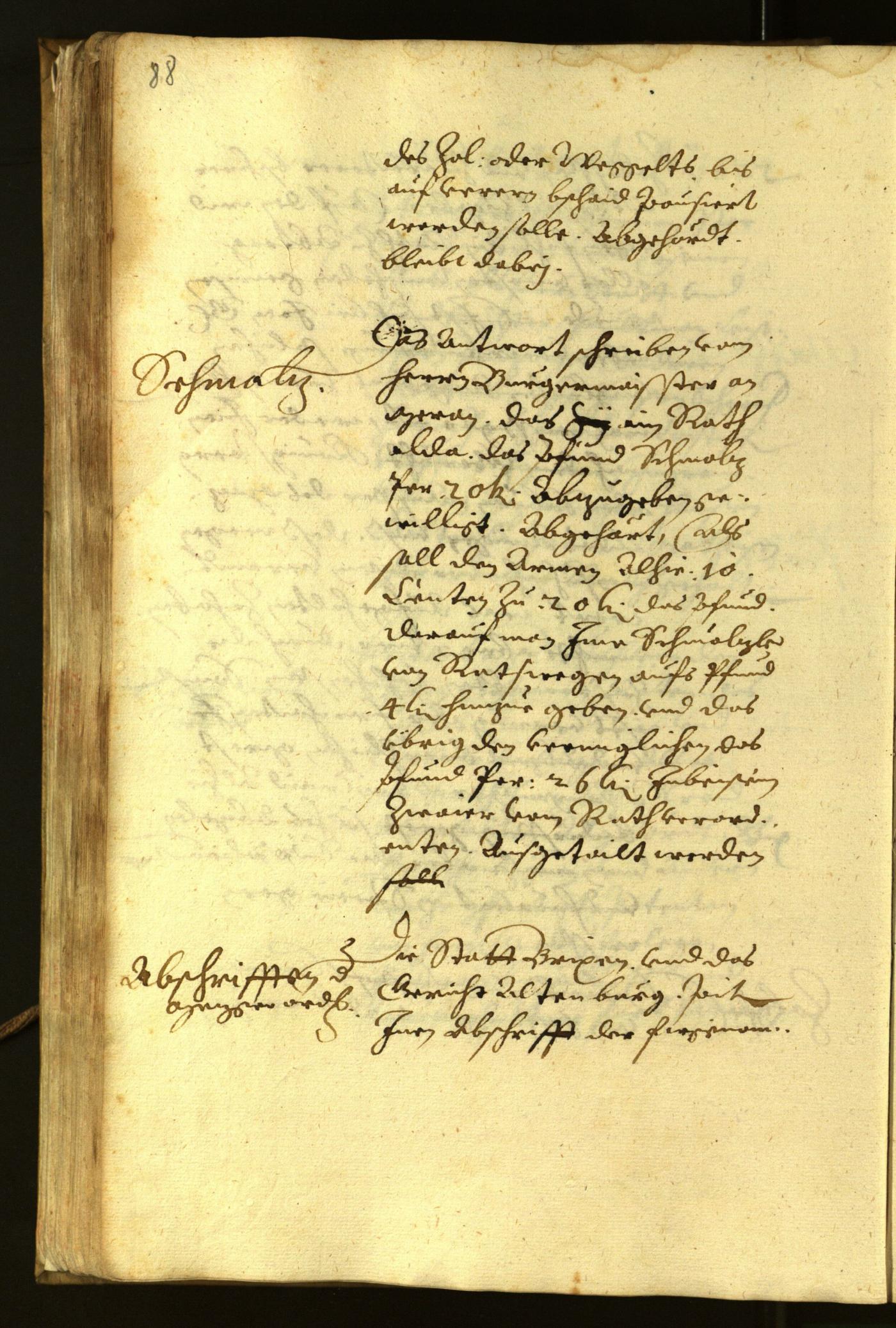 Stadtarchiv Bozen - BOhisto Ratsprotokoll 1622 