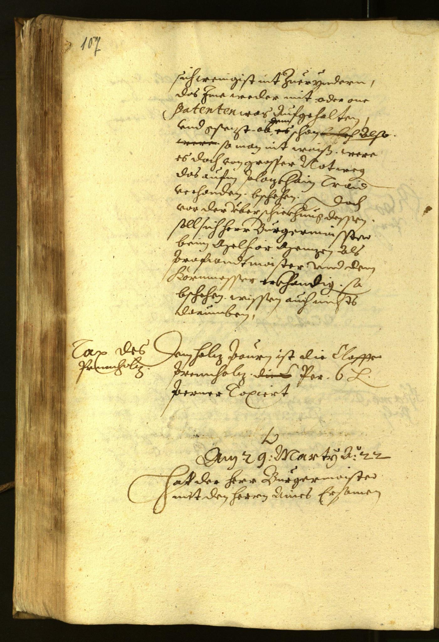 Stadtarchiv Bozen - BOhisto Ratsprotokoll 1622 