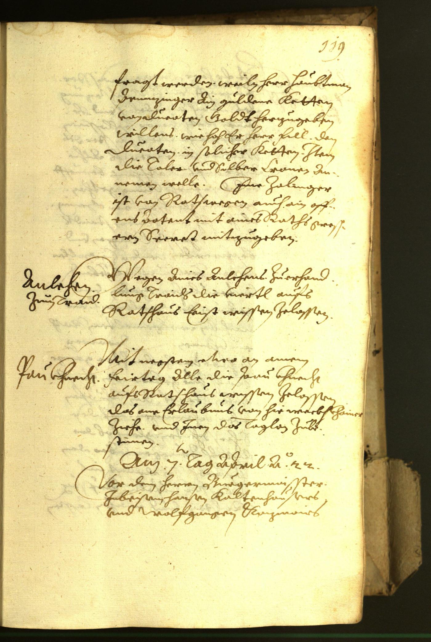 Civic Archives of Bozen-Bolzano - BOhisto Minutes of the council 1622 