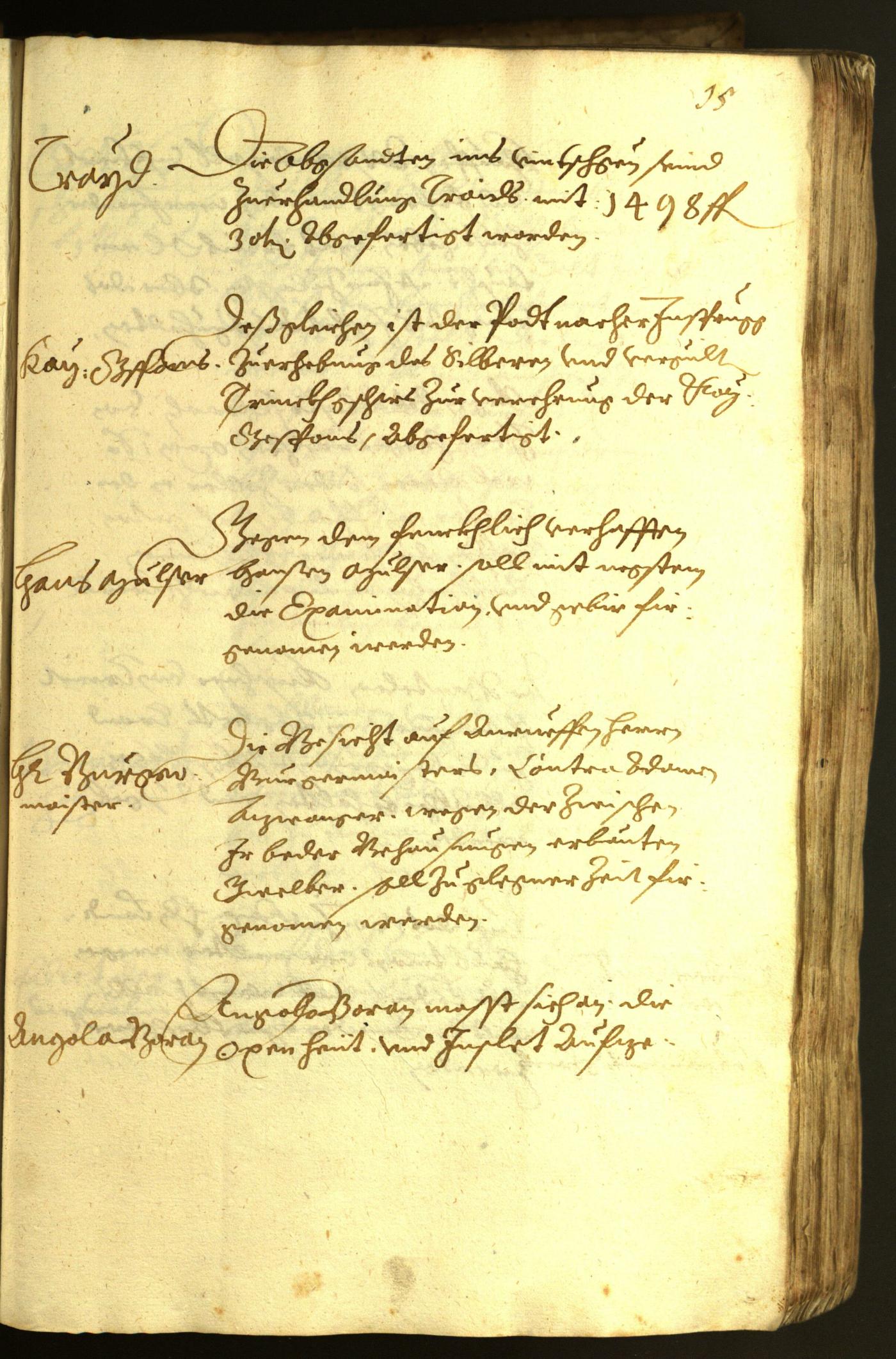 Stadtarchiv Bozen - BOhisto Ratsprotokoll 1622 