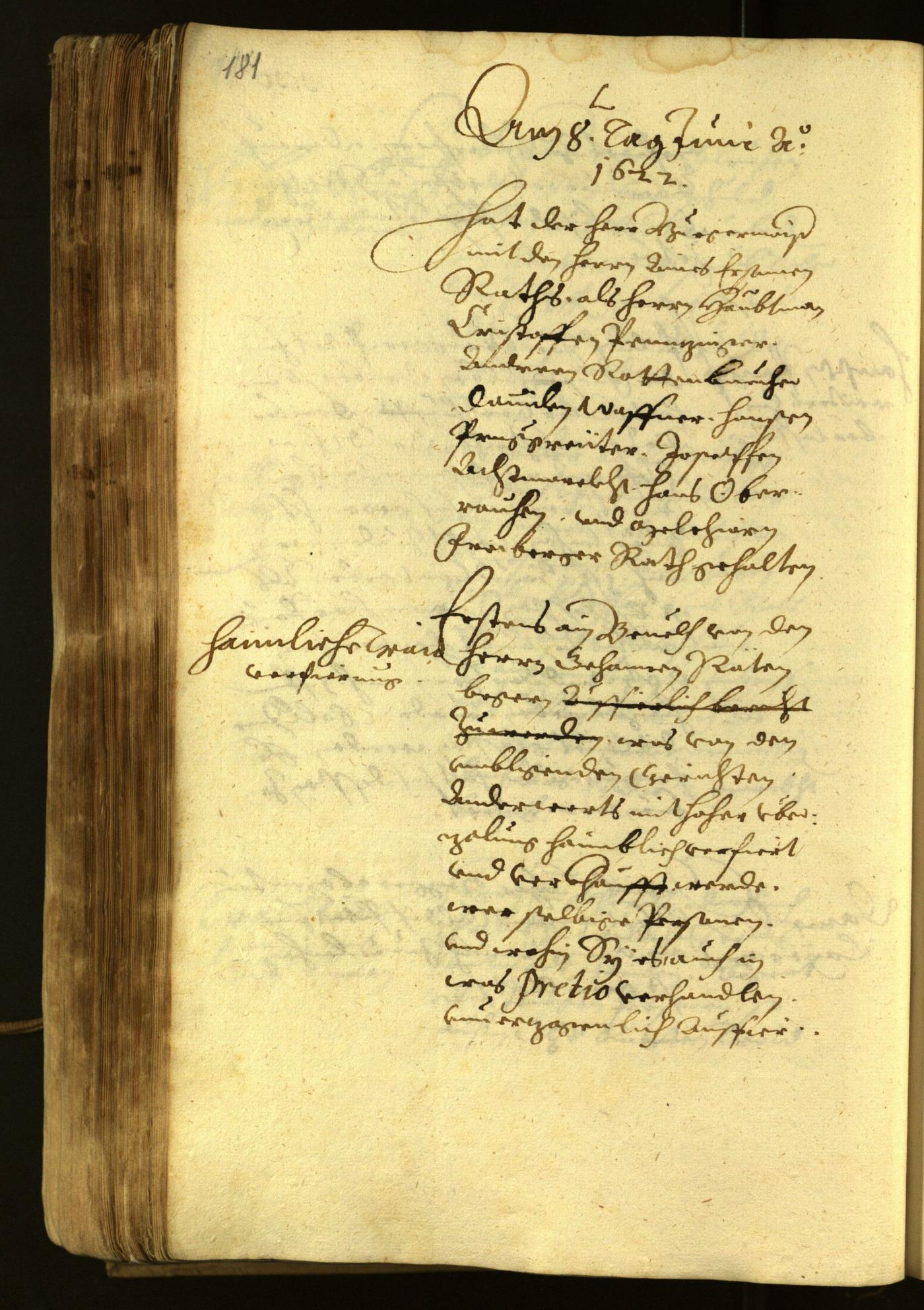 Civic Archives of Bozen-Bolzano - BOhisto Minutes of the council 1622 