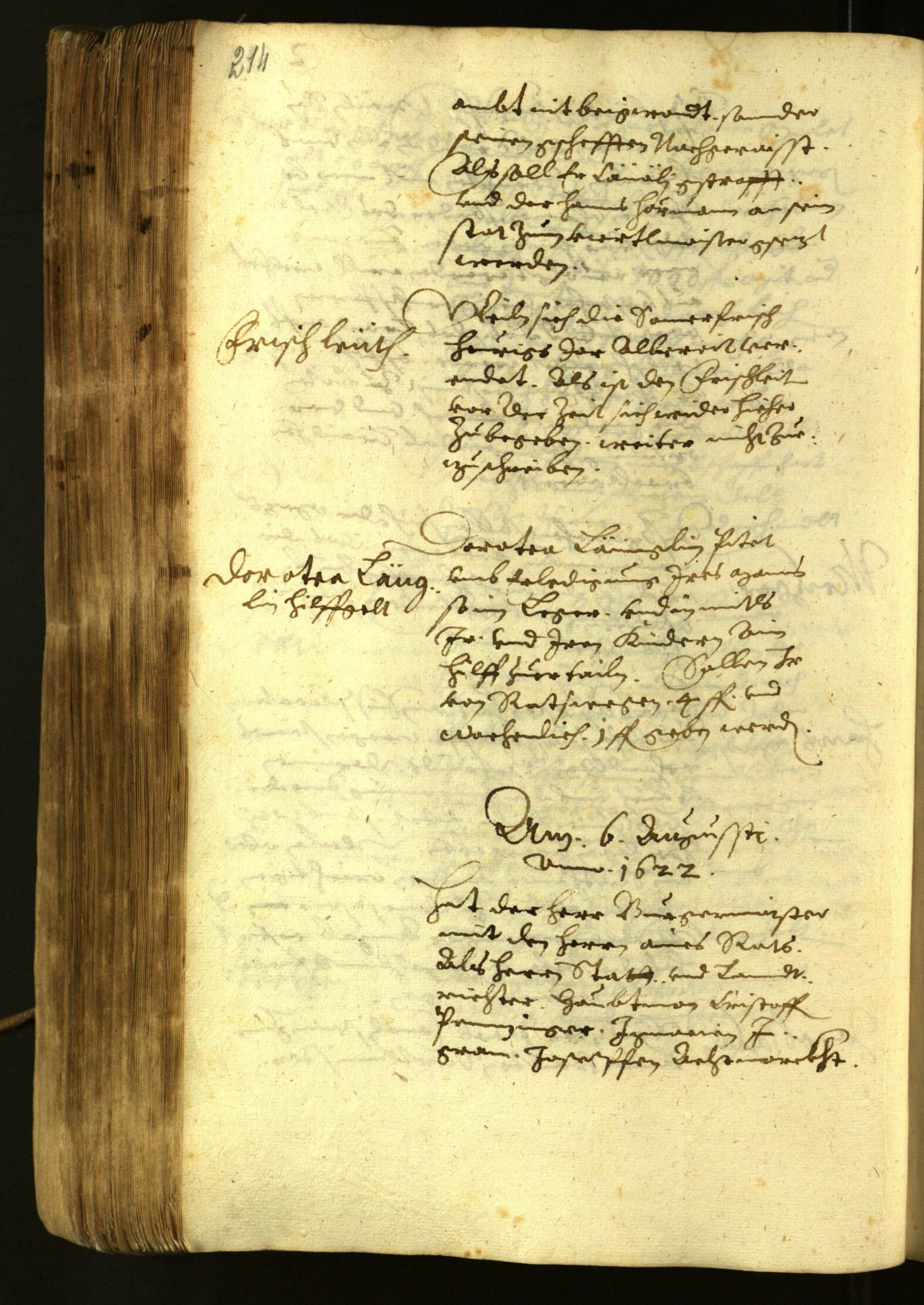 Civic Archives of Bozen-Bolzano - BOhisto Minutes of the council 1622 