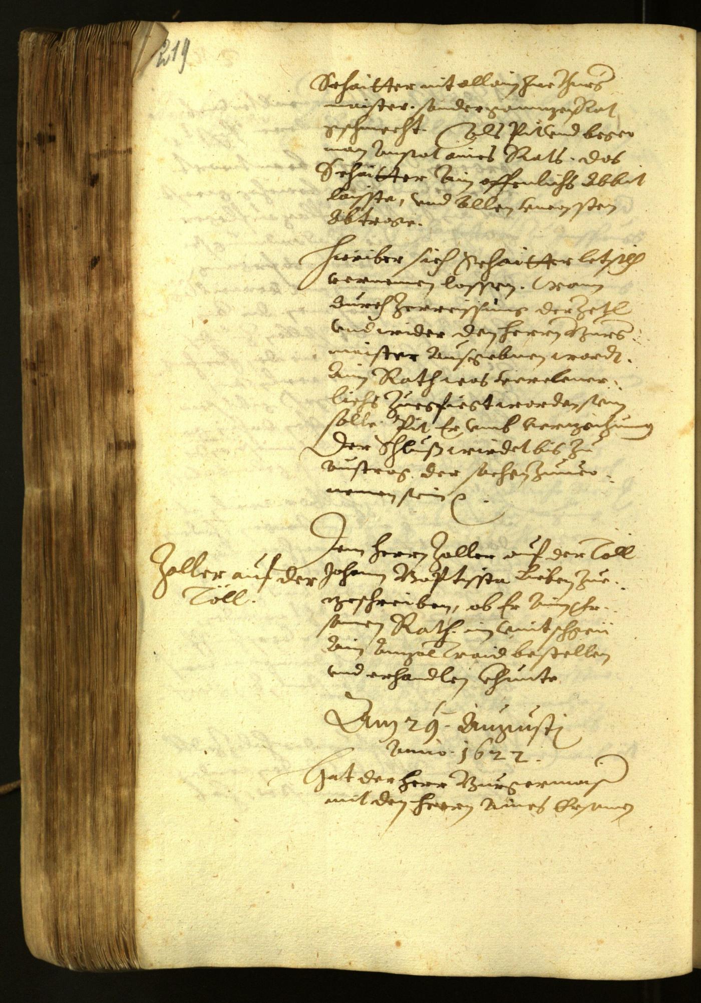 Civic Archives of Bozen-Bolzano - BOhisto Minutes of the council 1622 