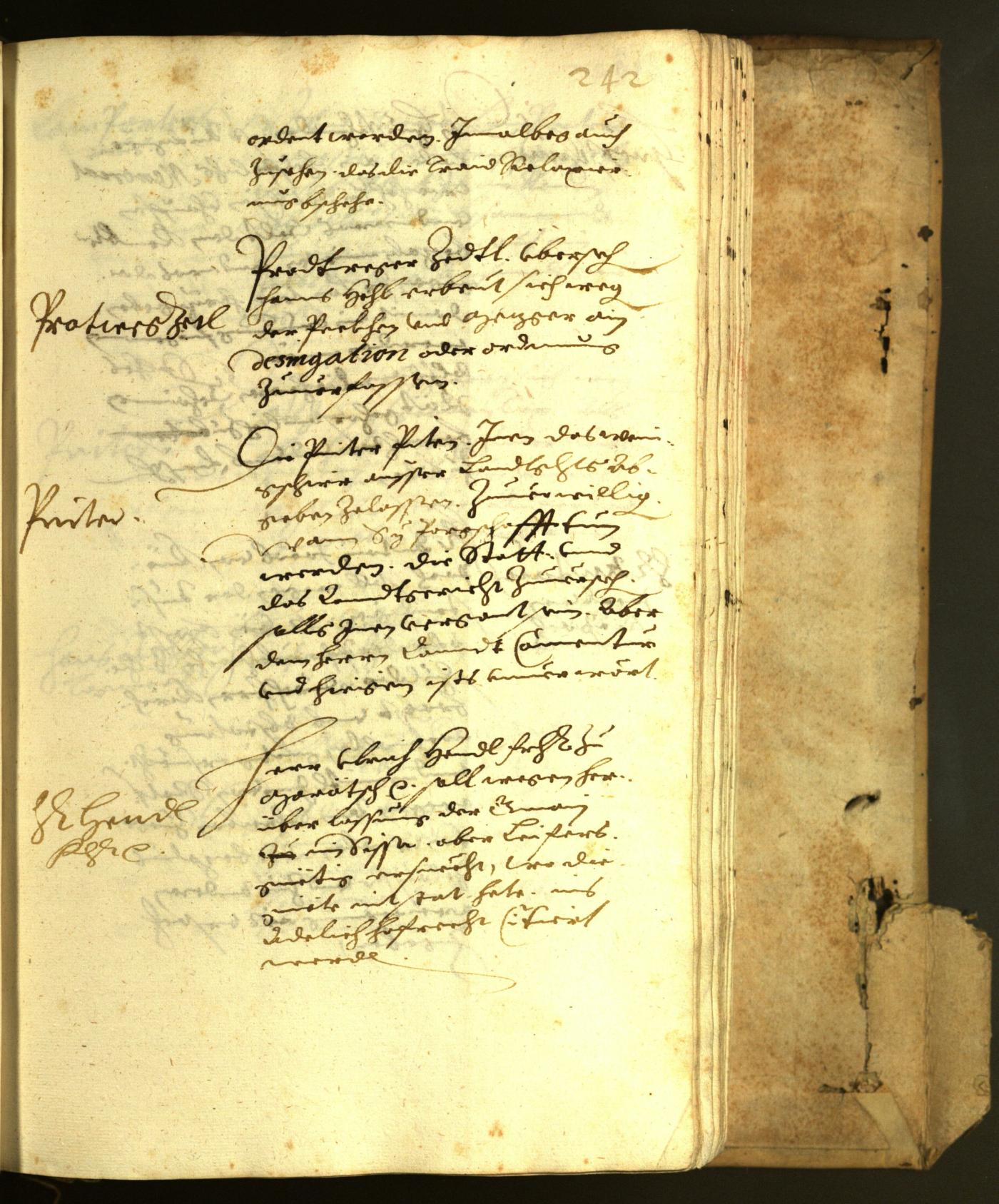 Stadtarchiv Bozen - BOhisto Ratsprotokoll 1622 