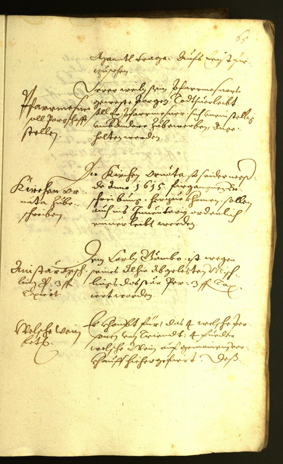 Stadtarchiv Bozen - BOhisto Ratsprotokoll 1622 