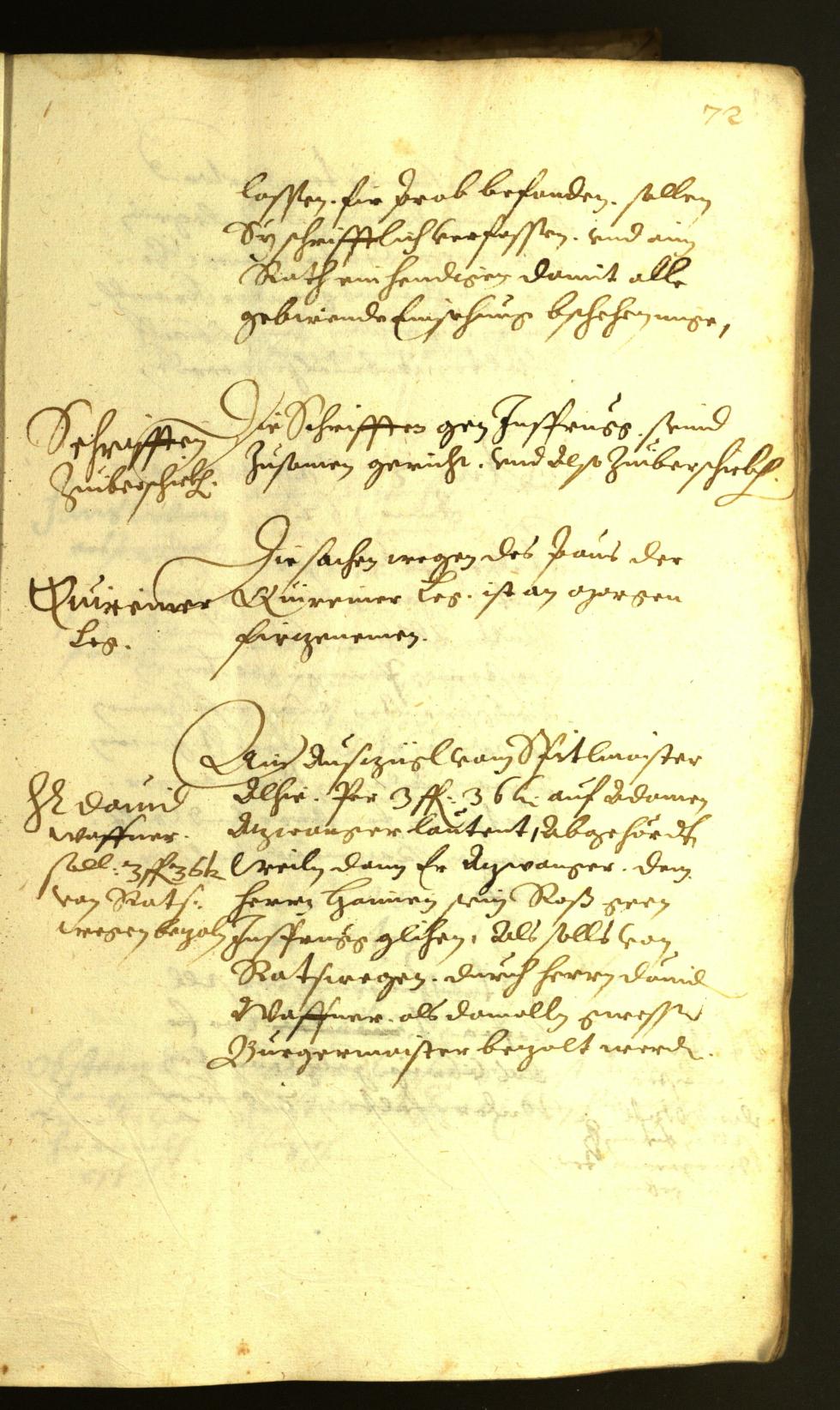 Stadtarchiv Bozen - BOhisto Ratsprotokoll 1622 