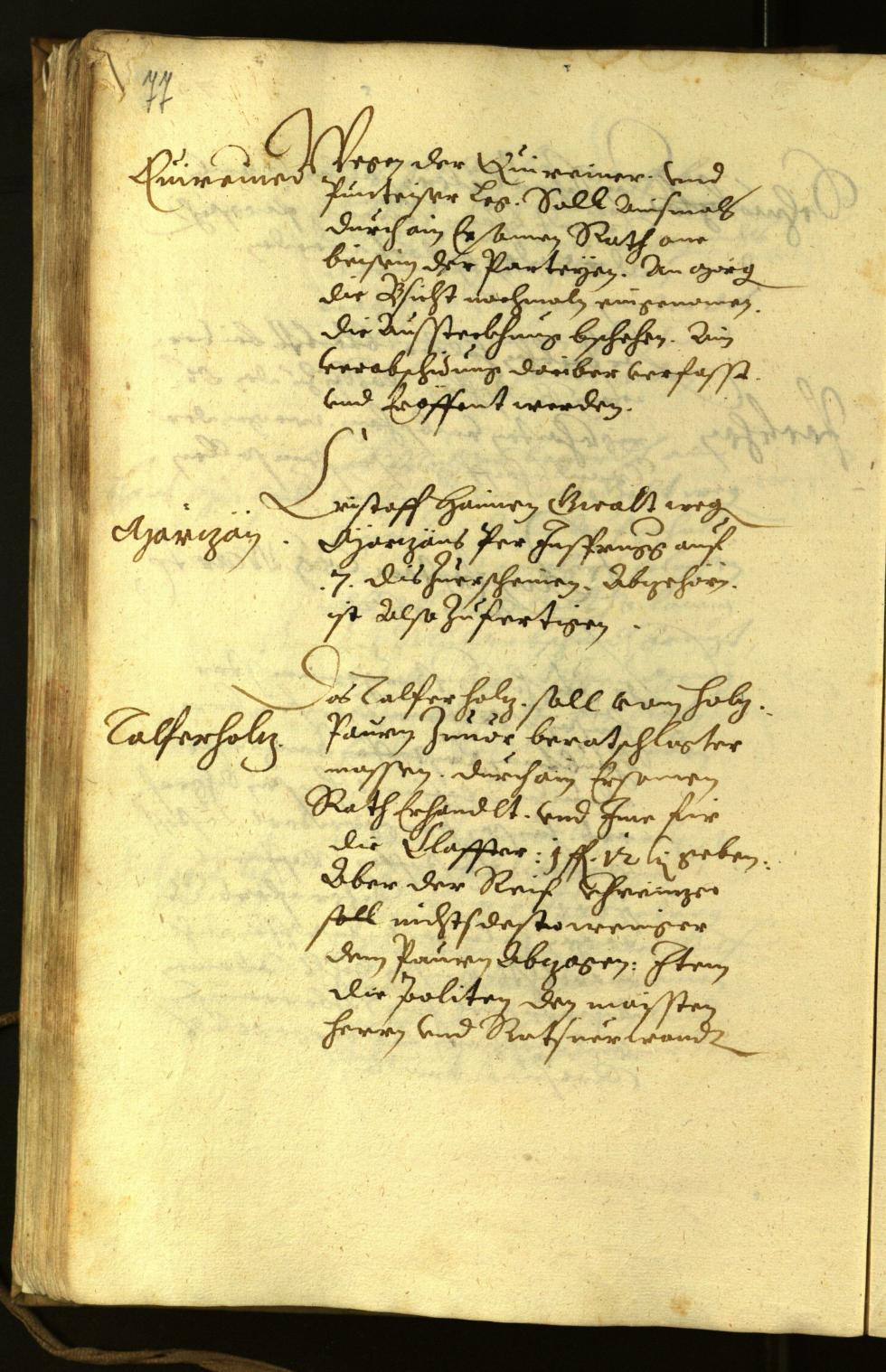 Civic Archives of Bozen-Bolzano - BOhisto Minutes of the council 1622 