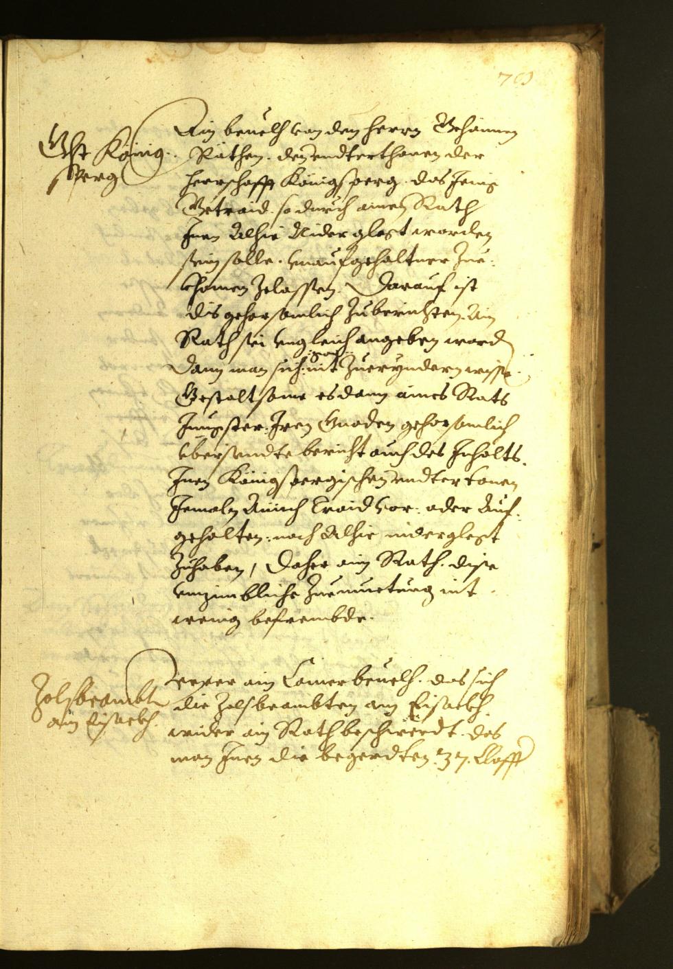 Stadtarchiv Bozen - BOhisto Ratsprotokoll 1622 