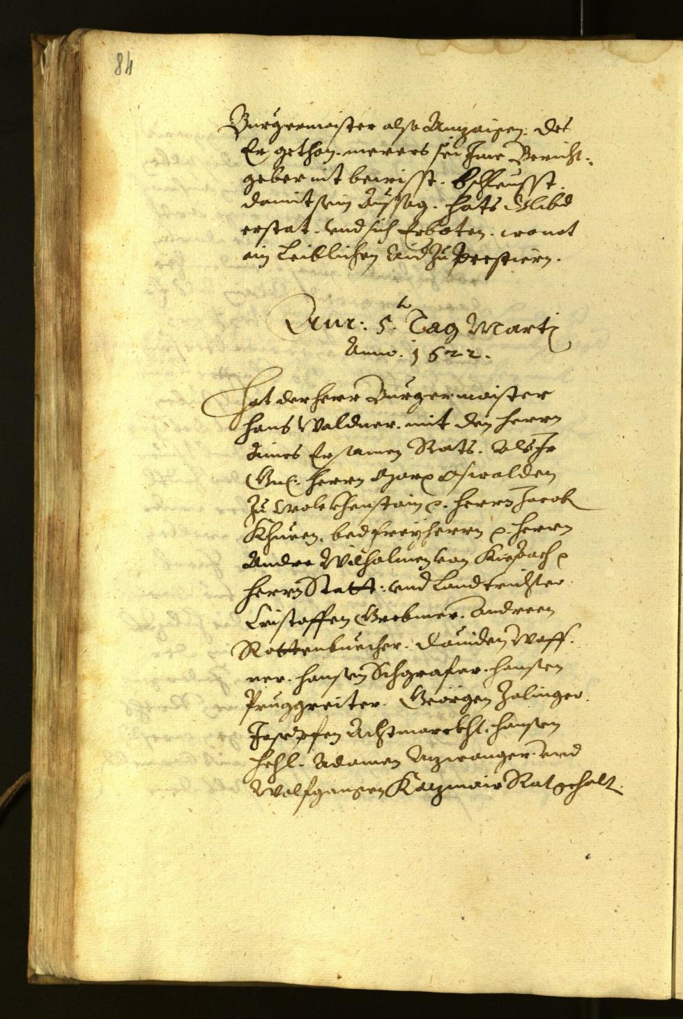 Civic Archives of Bozen-Bolzano - BOhisto Minutes of the council 1622 