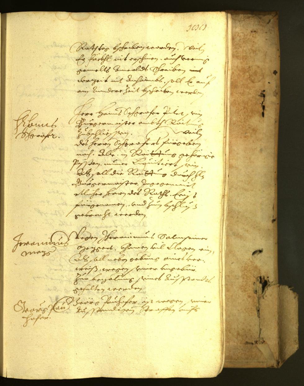 Stadtarchiv Bozen - BOhisto Ratsprotokoll 1622 