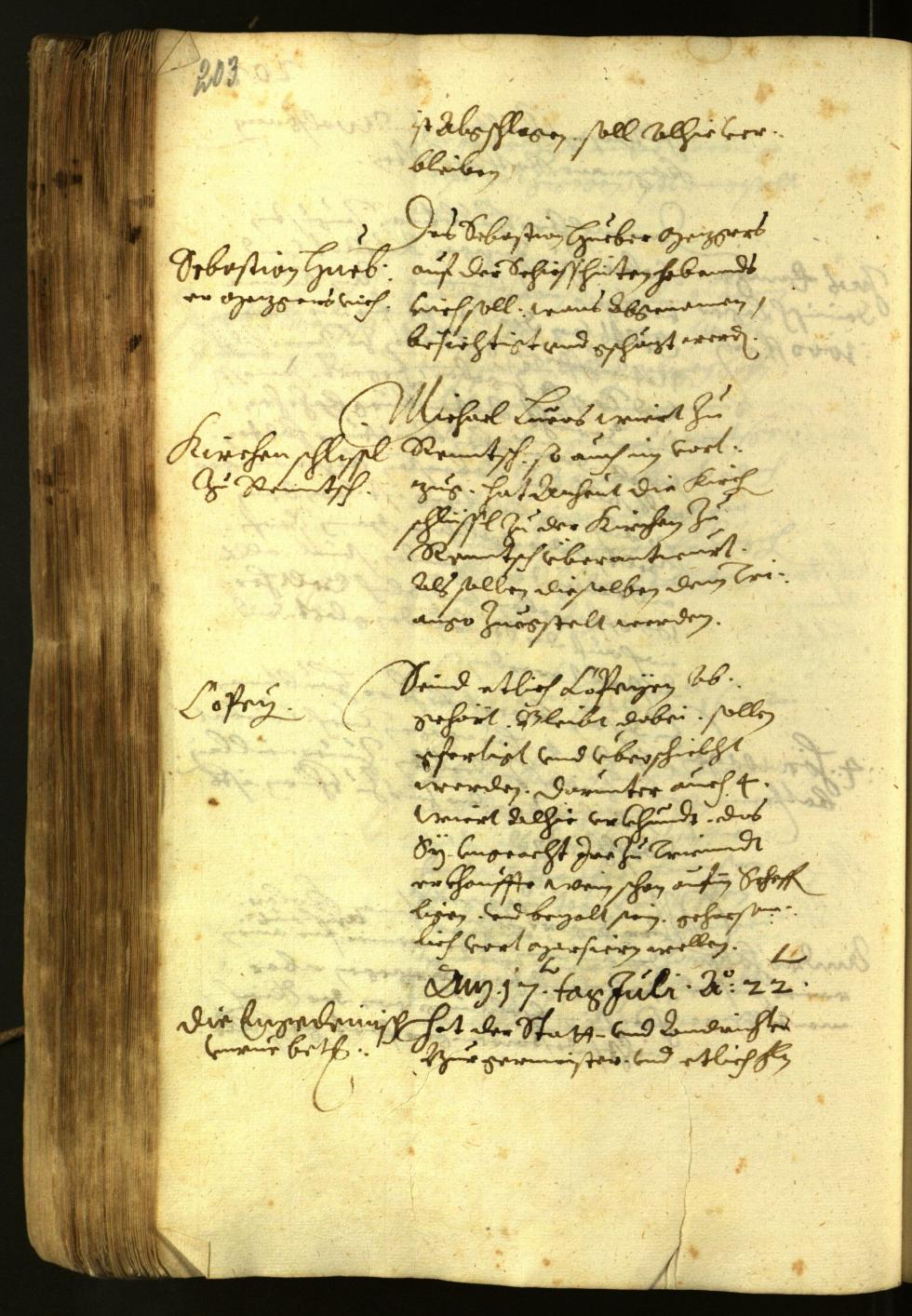 Civic Archives of Bozen-Bolzano - BOhisto Minutes of the council 1622 