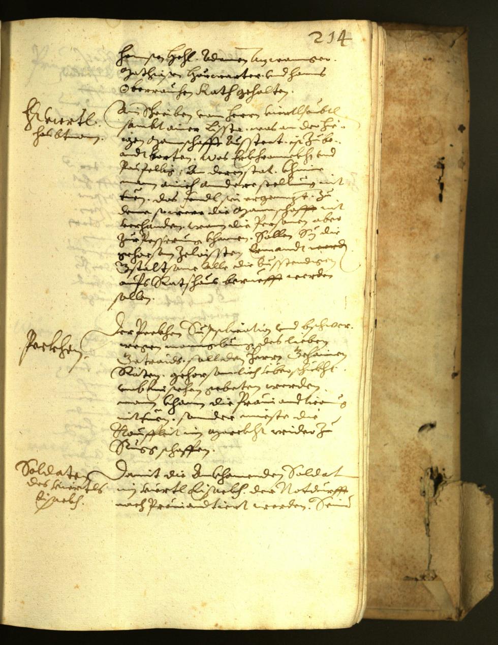 Stadtarchiv Bozen - BOhisto Ratsprotokoll 1622 