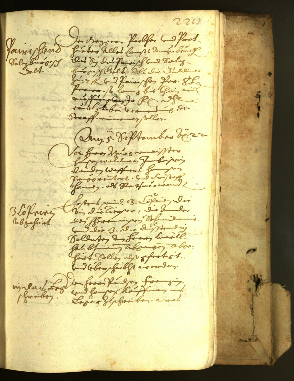 Stadtarchiv Bozen - BOhisto Ratsprotokoll 1622 