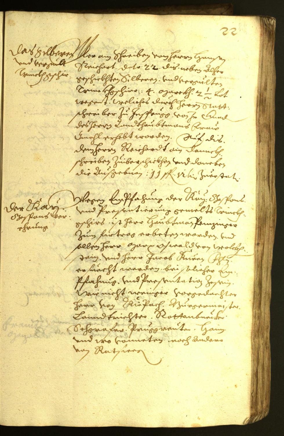 Stadtarchiv Bozen - BOhisto Ratsprotokoll 1622 