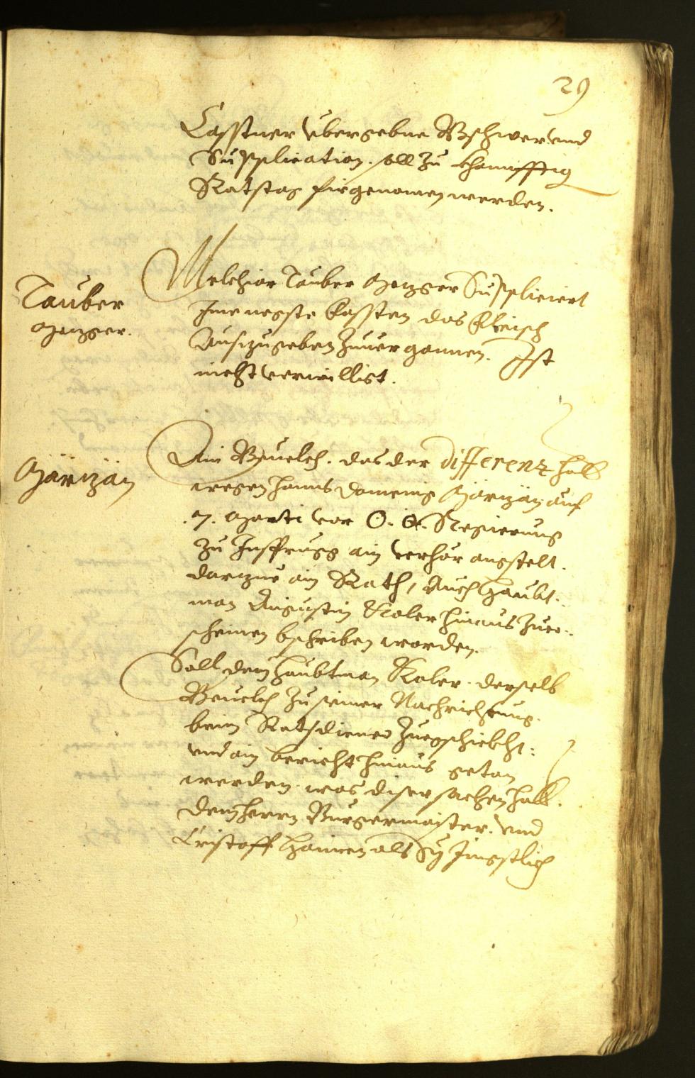 Stadtarchiv Bozen - BOhisto Ratsprotokoll 1622 