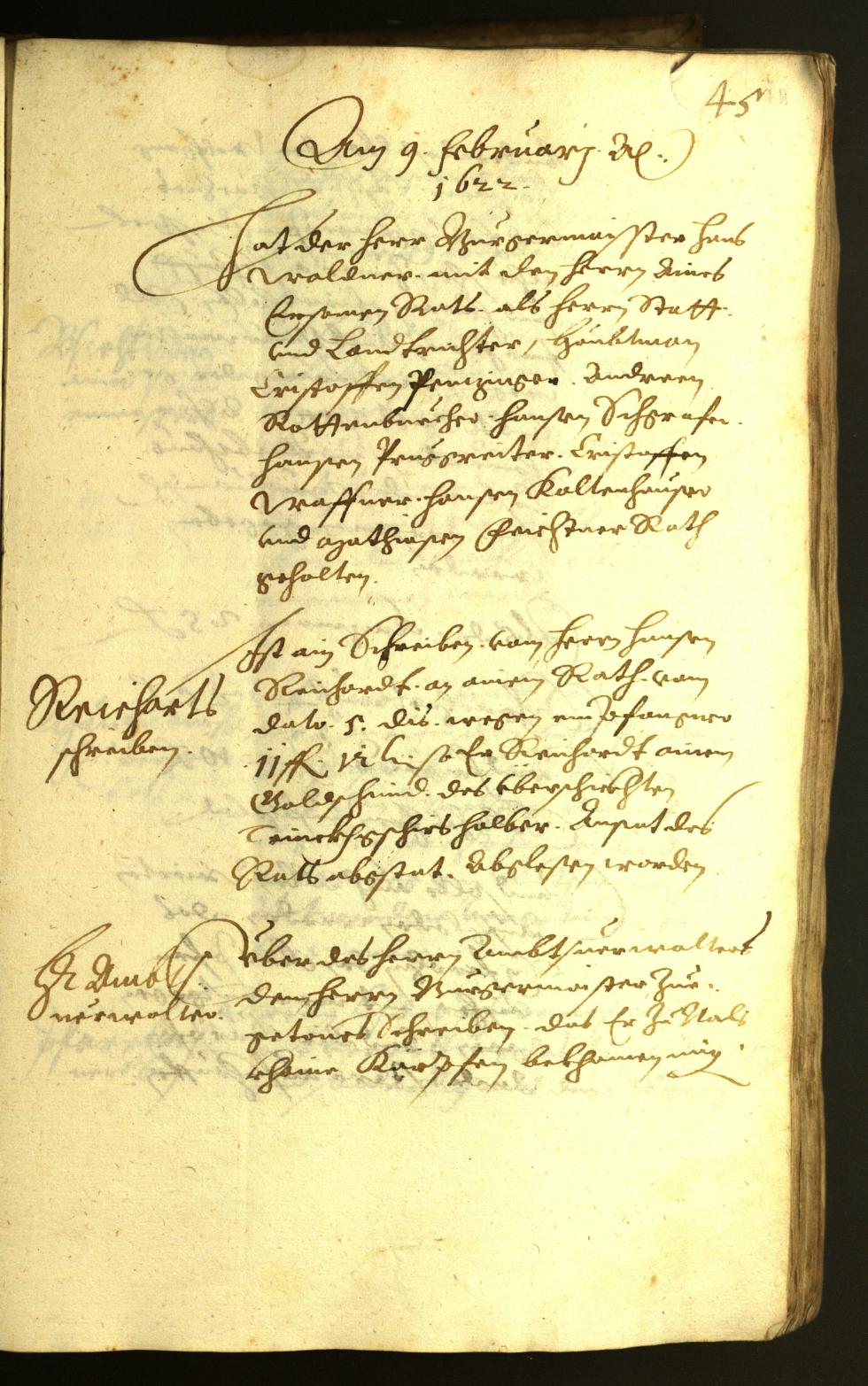 Civic Archives of Bozen-Bolzano - BOhisto Minutes of the council 1622 