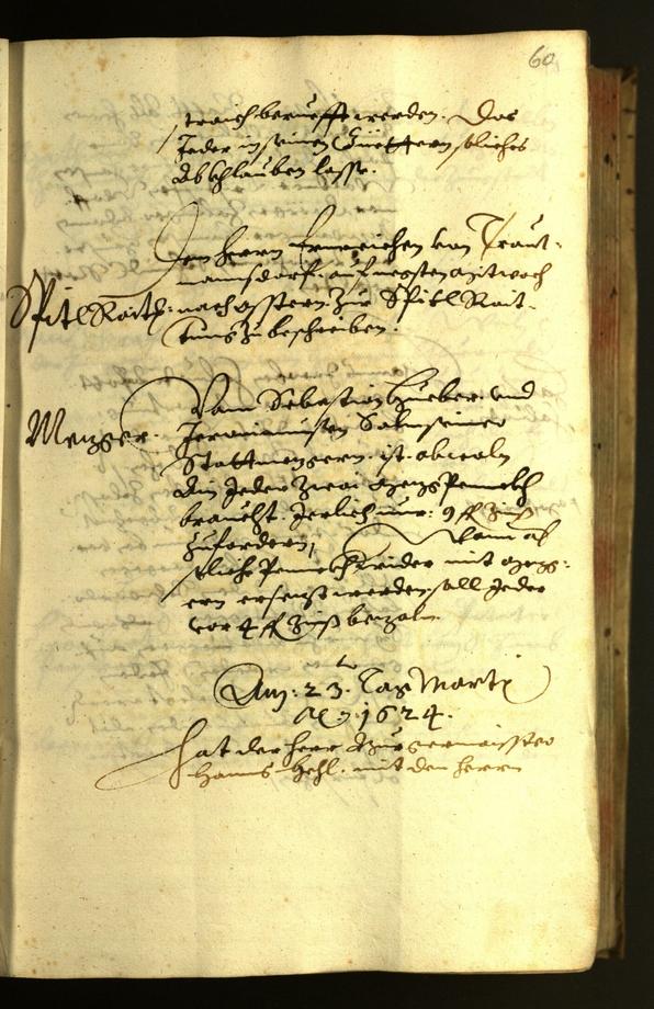 Civic Archives of Bozen-Bolzano - BOhisto Minutes of the council 1624 